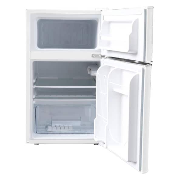 Retro 3.2 Cu. Ft. 2 Door Mini Fridge in White