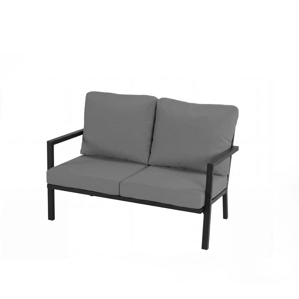 MornLift 1-Piece Aluminum Outdoor Loveseat with Gray Cushions price history on PriceWatchPro