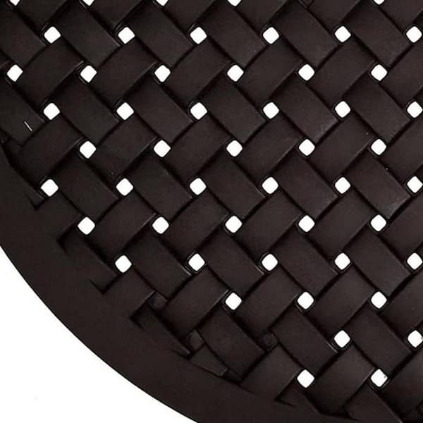 Black 36 in. x 20 in. Rubber Outdoor Door Mat