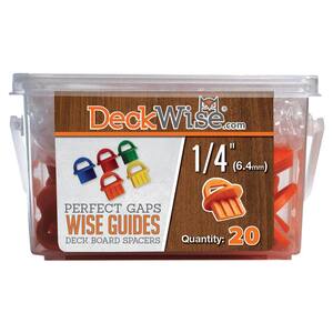 WiseGuides 1/4 in. Gap Deck Board Spacer for Hidden Deck Fasteners (20-Count)