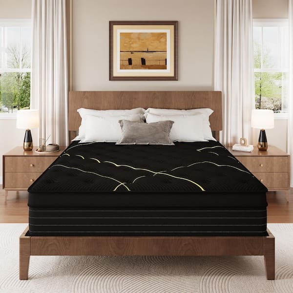 Crystli Full Size Medium Firm 14 in. Cool Gel Memory Foam Hybrid