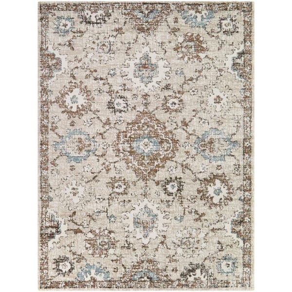 Unbranded Annan Cream 5 ft. 3 in. x 7 ft. Oriental Area Rug