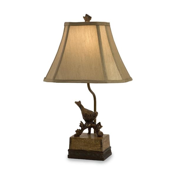 Home Decorators Collection Rochester 21 in. Bronze Bird Lamp