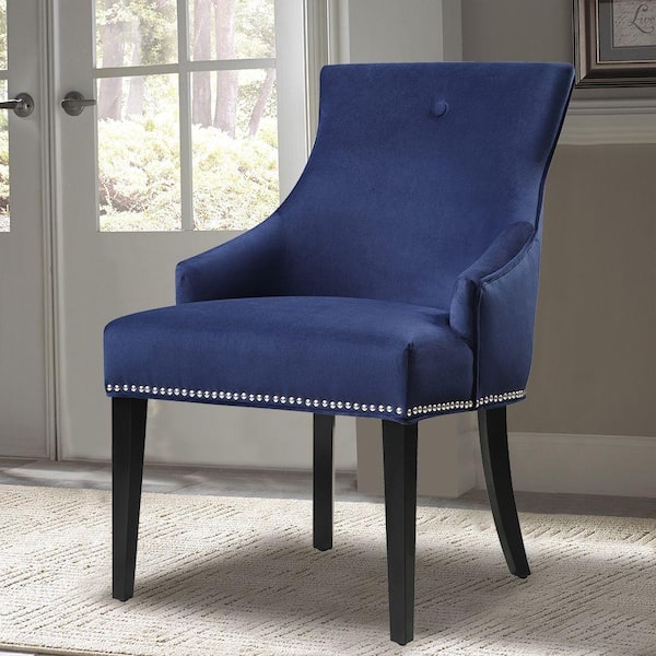 PRI Blue Fabric Side Chair