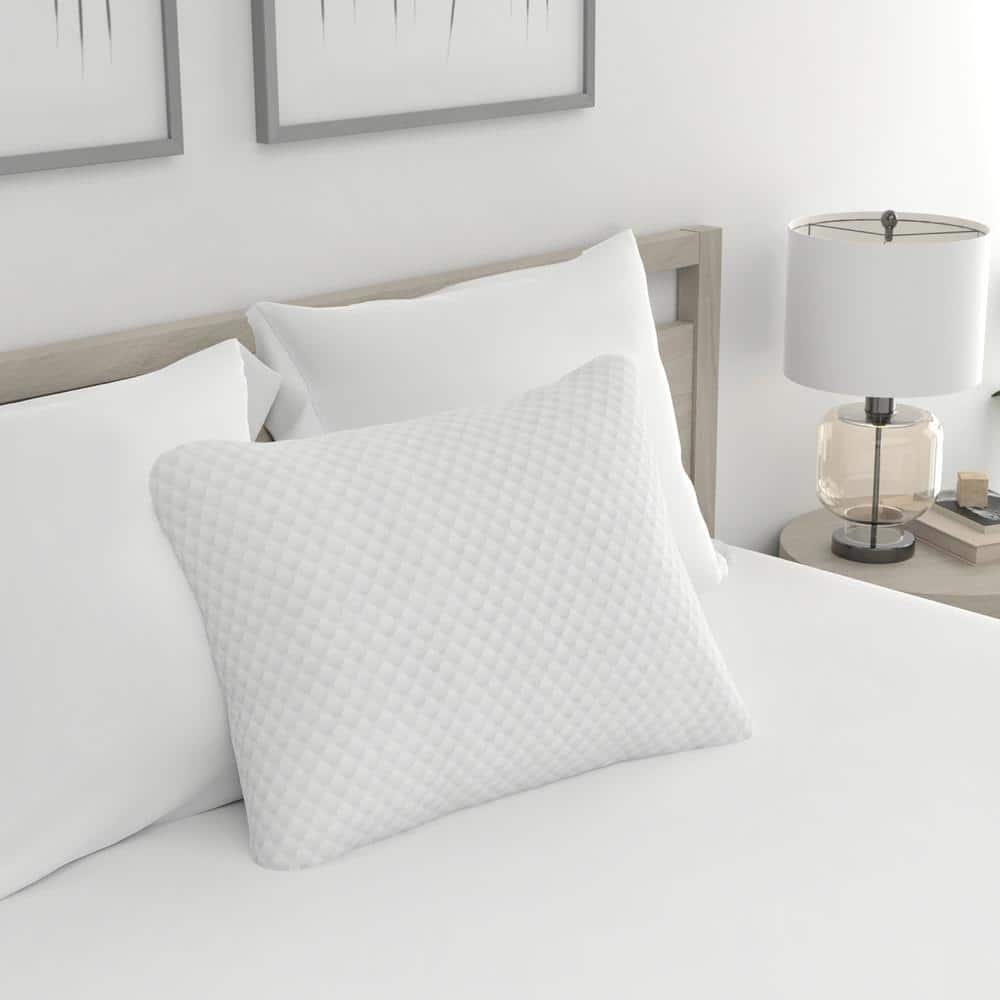 Machine Washable White Pillow Shams for Standard Size Pillows Set of Two  Plush Bedding Accessories