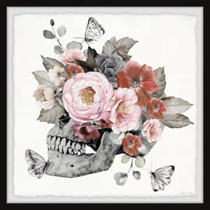 Garden Floral Skull Art Print