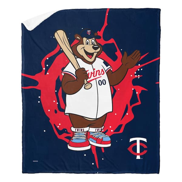 THE NORTHWEST GROUP MLB Mascots Twins Silk Touch Sherpa Multicolor Throw