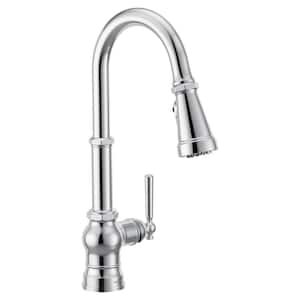 Paterson Single Handle Pull-Down Sprayer Kitchen Faucet with Optional 3- in -1 Water Filtration in Chrome