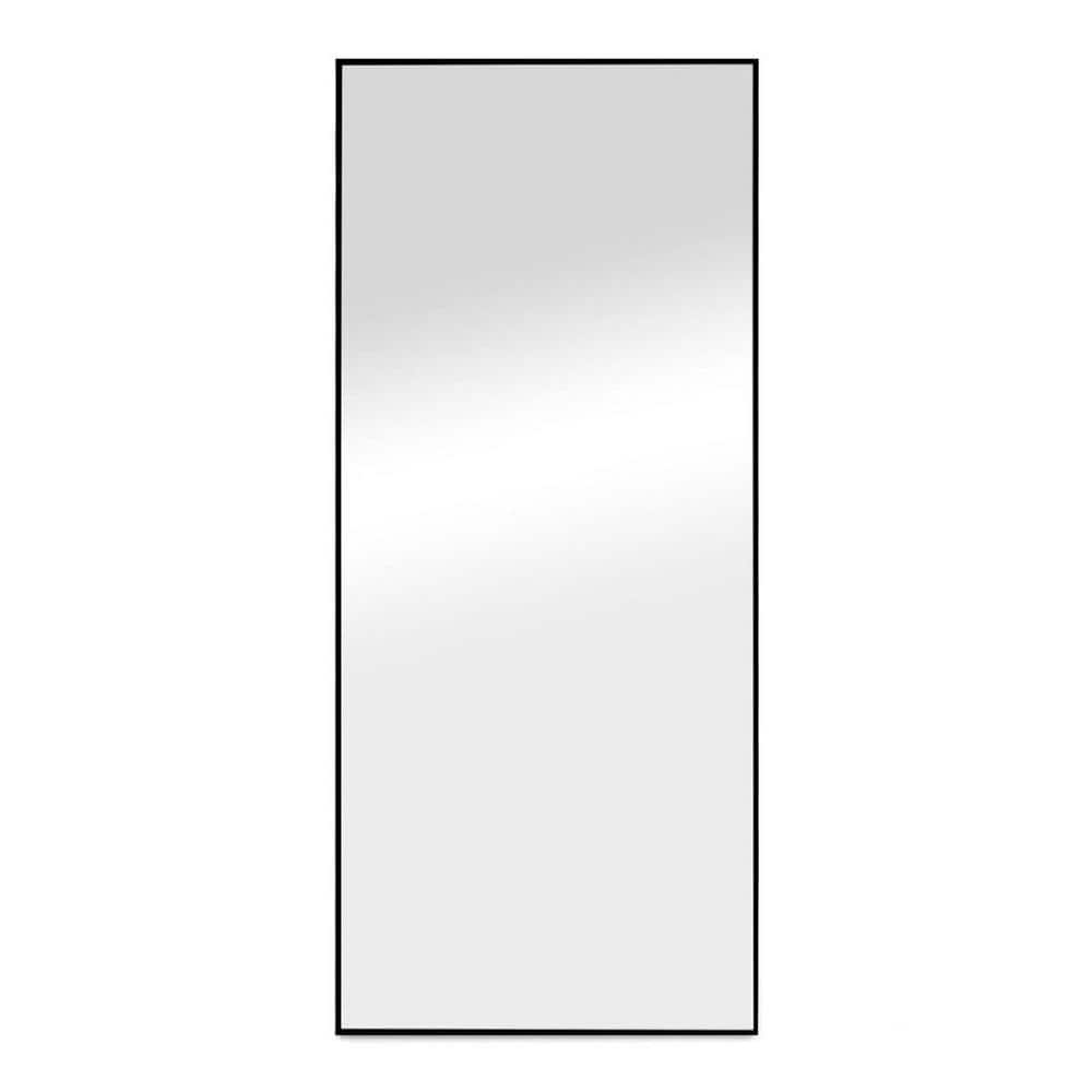 Black 22 in. W x 65 in. H Metal Wall Mirror, Full Length Mirror, Full Body 