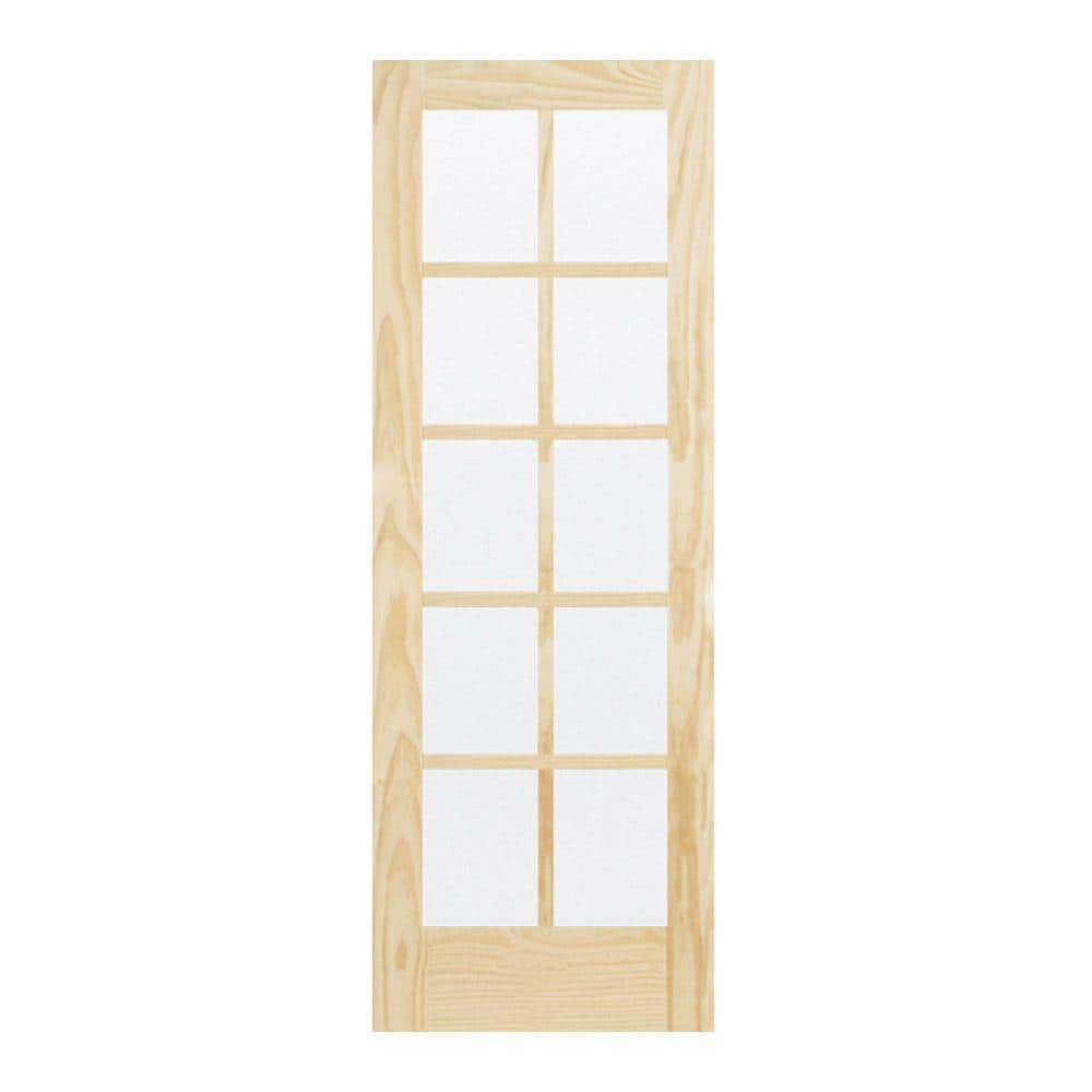 Jeld Wen In X In Pine Unfinished Lite Wood Interior Door Slab The Home Depot