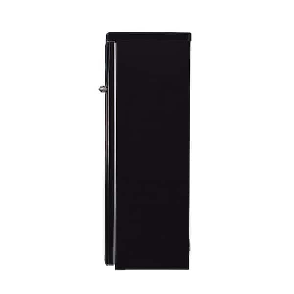 8.3 cu. Ft. Classic Retro Upright Freezer Frost Free 24 in. 110V w/ 6 Drawers in Black