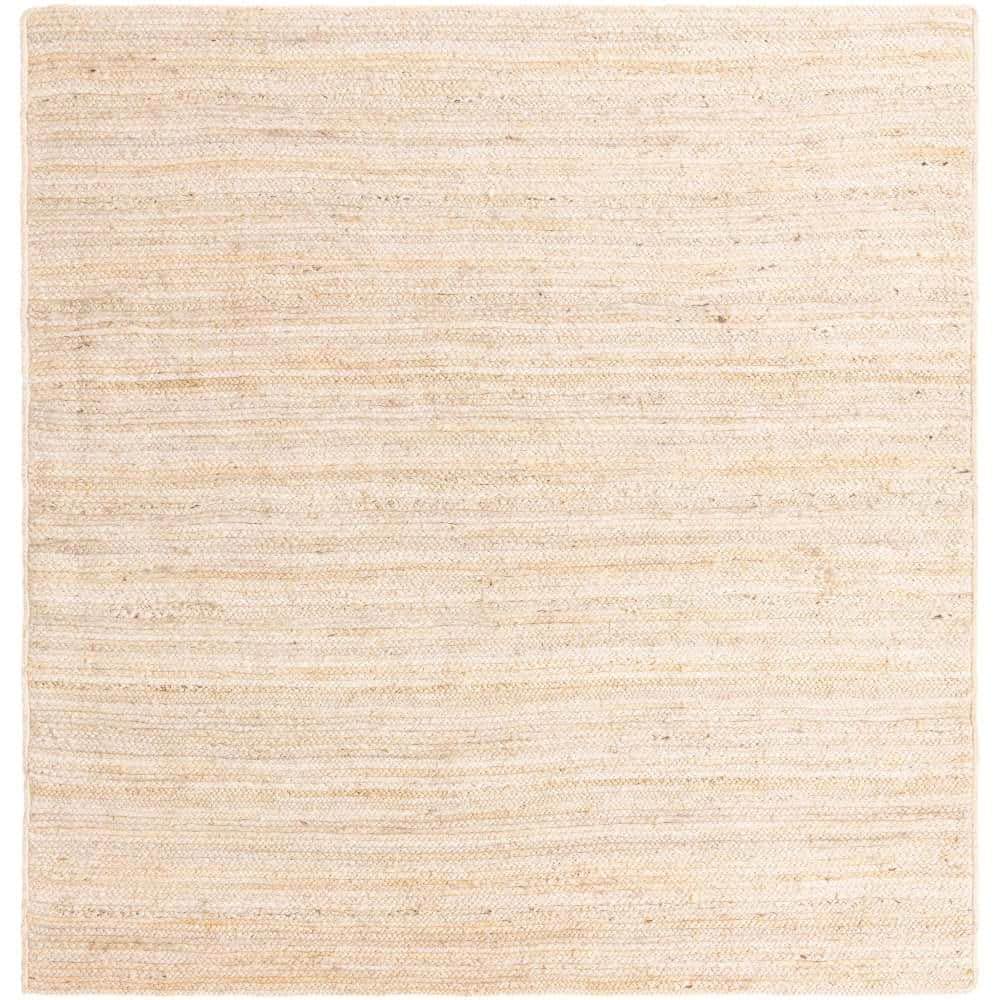 Braided Jute Dhaka White 8' 0 x 8' 0 Area Rug price history on PriceWatchPro