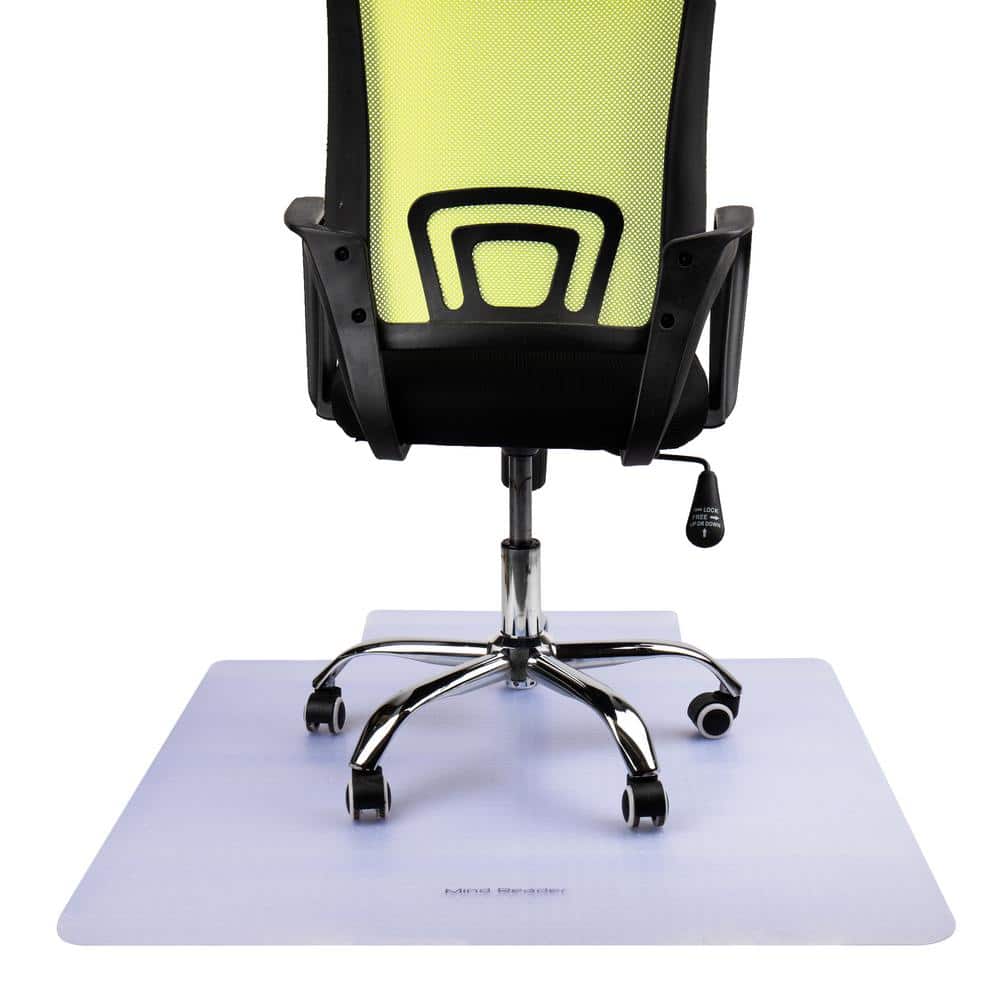 Clear Polypropylene Rectangular Chair Mat with Lip, 47.64 x 35.51 inches