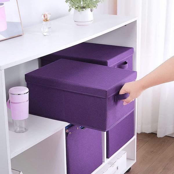 Home Storage Bundle - Drawer and Closet Bins, Purple, Green, Orange (6 Pack)  - Yahoo Shopping