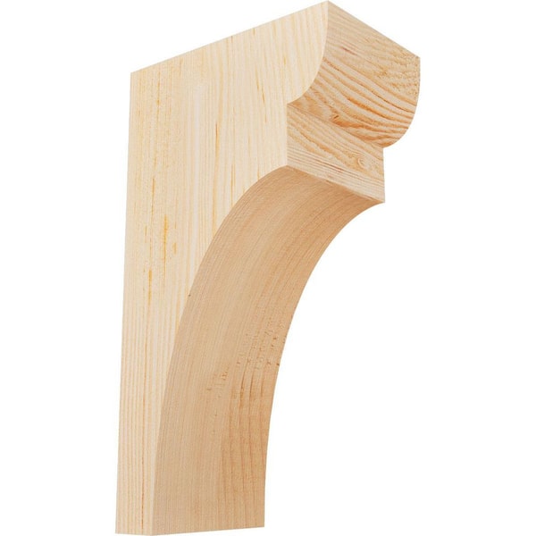 Ekena Millwork 3-1/2 in. x 6 in. x 10 in. Douglas Fir Yorktown Smooth Corbel