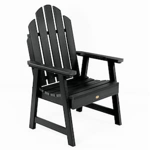 Classic Westport Garden Black Stationary Plastic Outdoor Lounge Chair