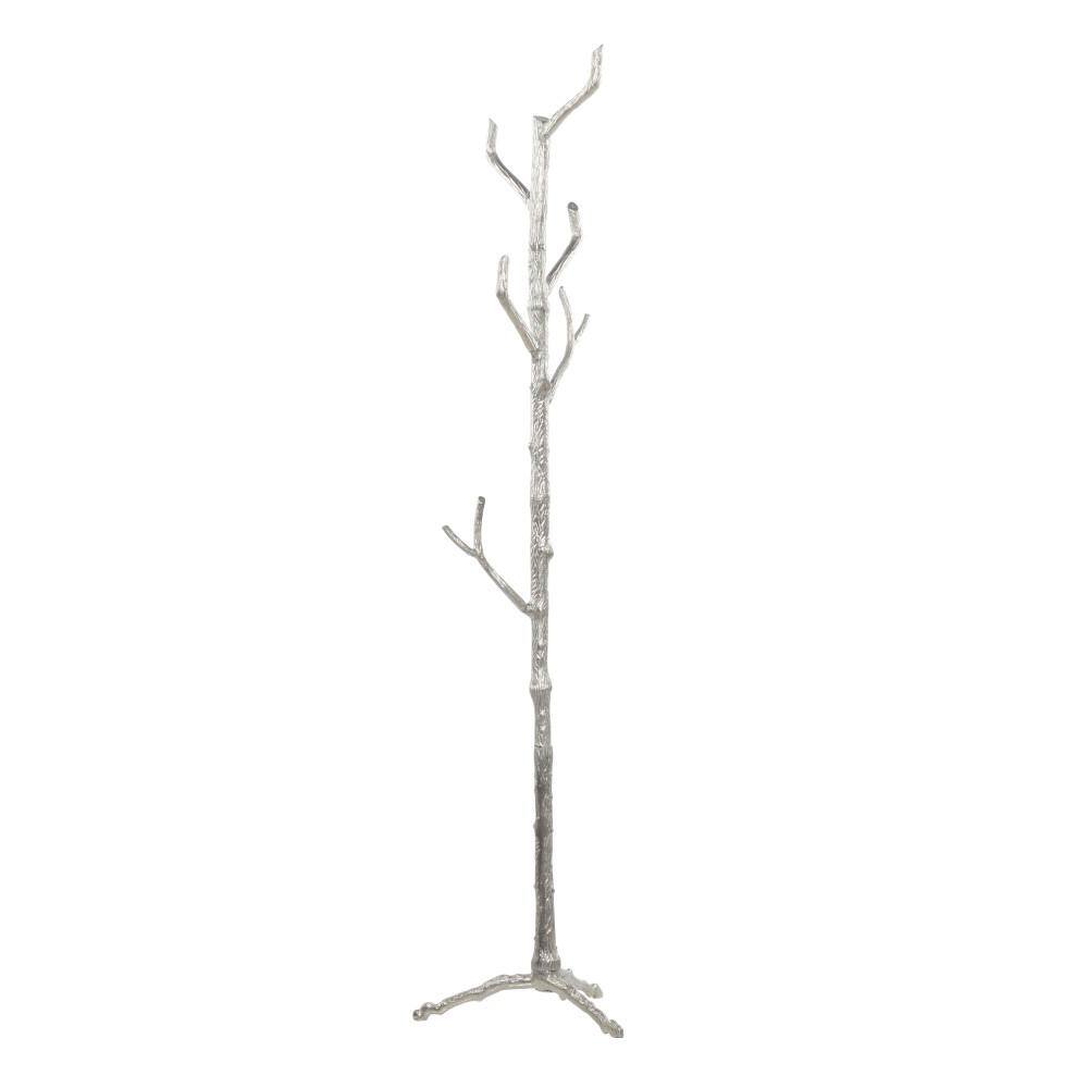 Oversized Silver Aluminum Tree Branch Coat Stand
