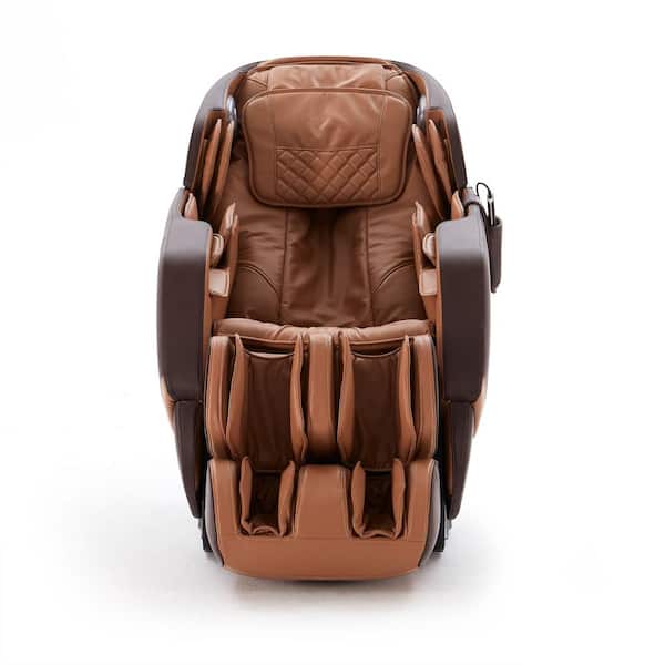 Vil have beslag hundrede 29.92 in. Brown Zero Gravity Faux Leather Massage Chair WZ-A302BR - The  Home Depot