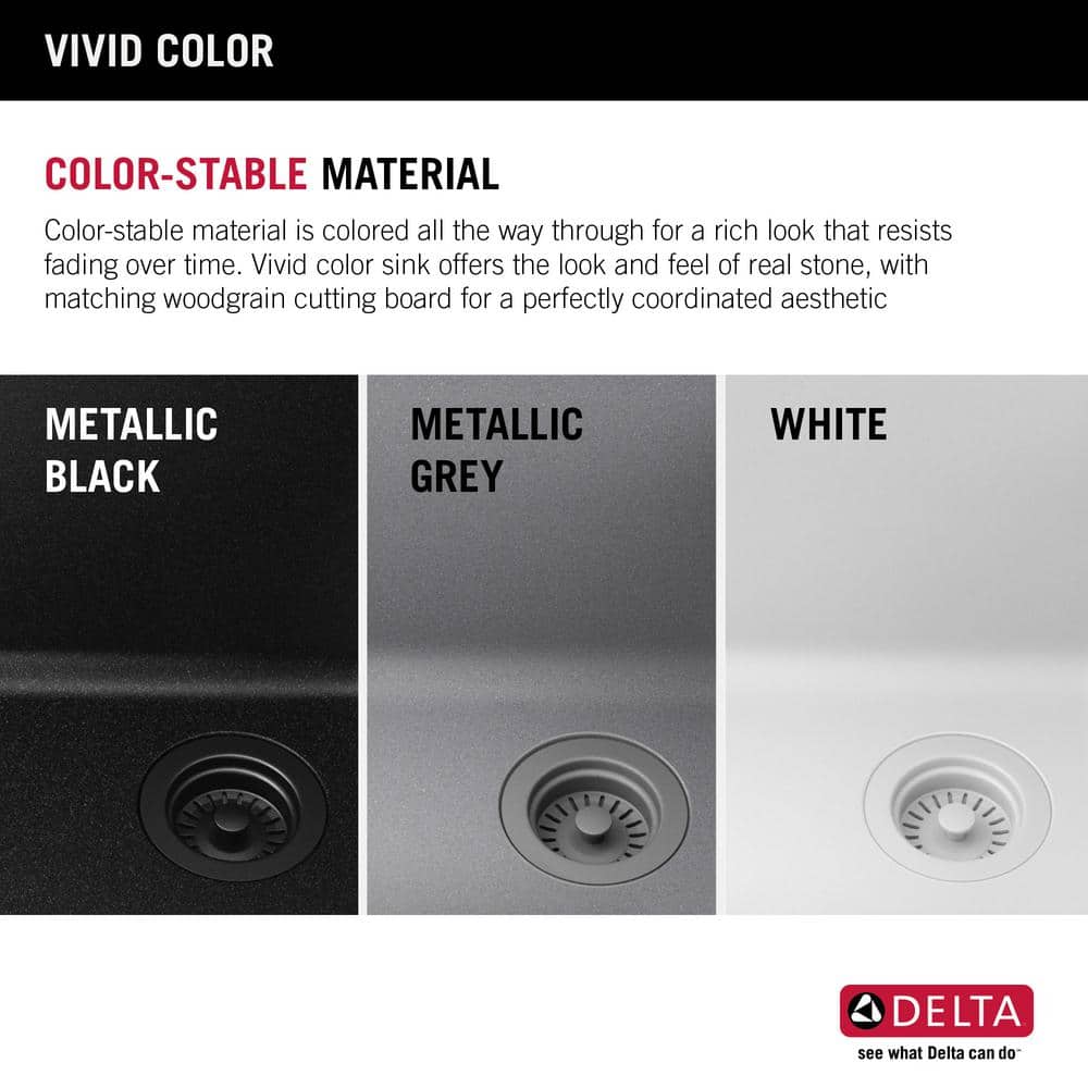 Dark Gray Granite Composite Workstation Kitchen Sink with Workflow Ledge