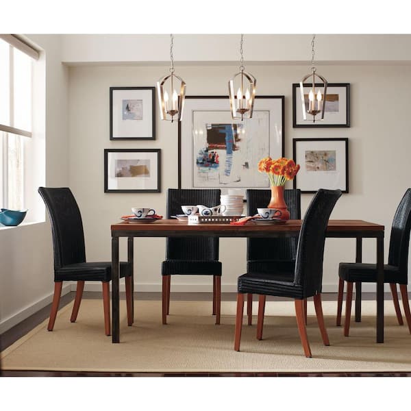 Gather Collection 3-Light Brushed Nickel Foyer Pendant