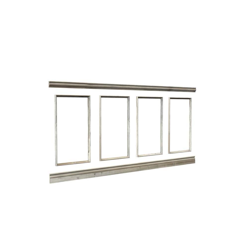 Maple 3D Embossed Wall Panel Kit in Brown