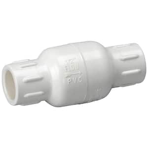 1-1/4 in. Solvent x 1-1/4 in. Solvent Schedule 40 PVC Spring Check Valve