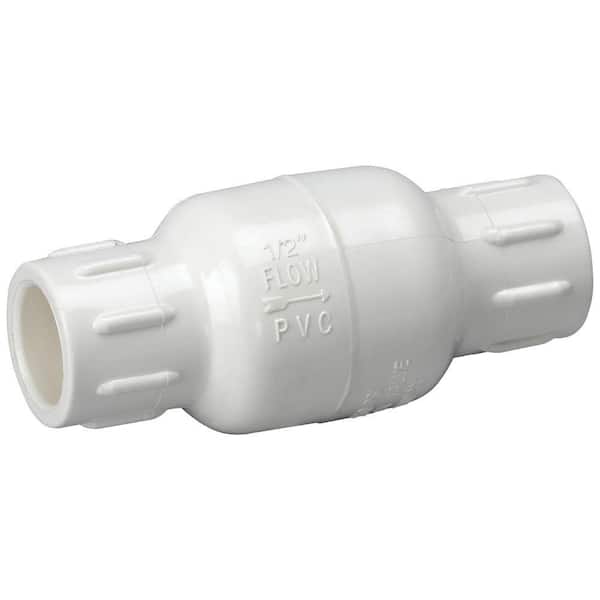 Homewerks Worldwide 1/2 in. Solvent x 1/2 in. Solvent Schedule 40 PVC Spring Check Valve