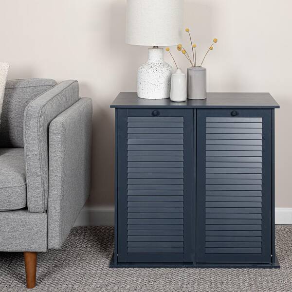 thumbnail image 2 of Household Essentials Tilt-out Cabinet Laundry Sorter With Shutter Front, Black 2 of 12