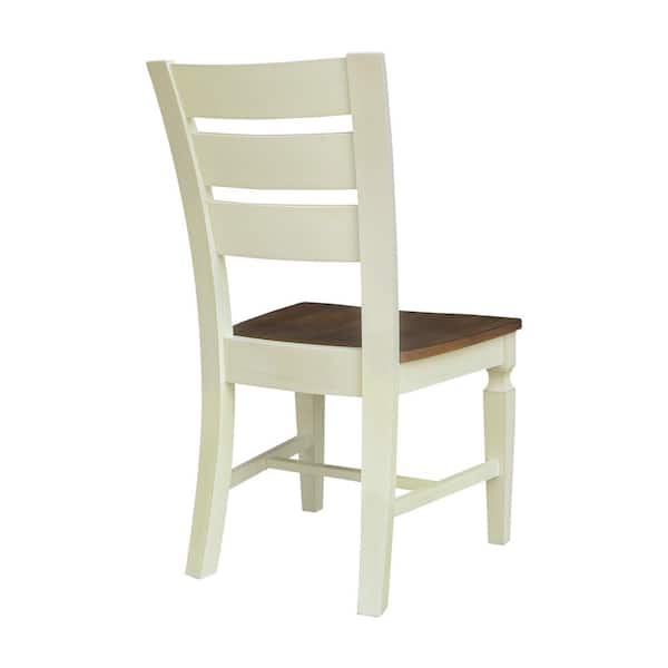 International Concepts Hickory/Shell Vista Ladderback Side Chair