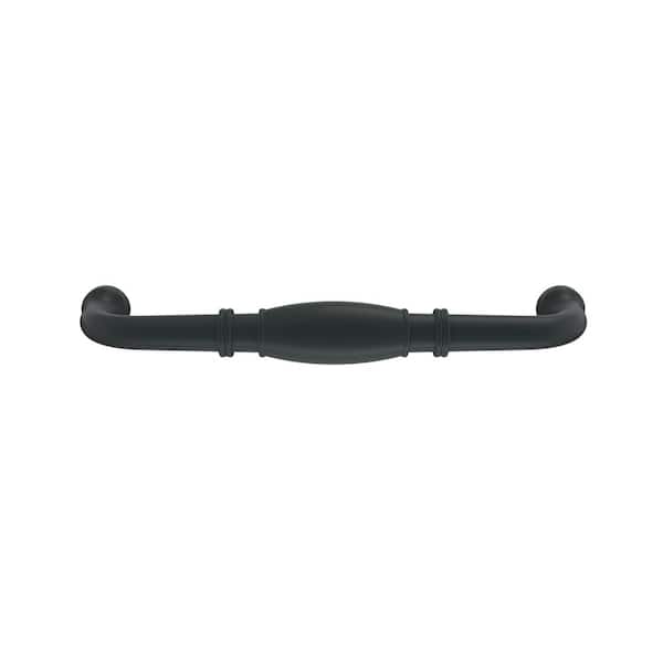 Granby 6-5/16 in. (160mm) Traditional Matte Black Arch Cabinet Pull