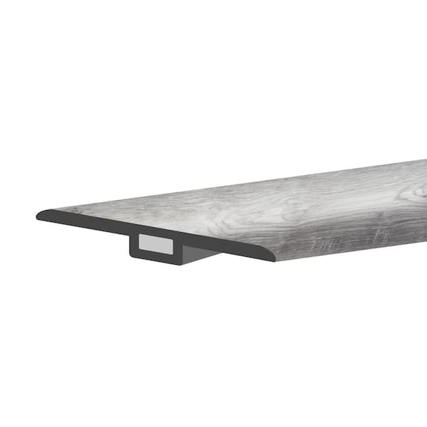 Lucida Surfaces MaxCore Andesite 1-3/4 in. W x 47-1/4 in. L x 0.27 in. T Vinyl T-Molding