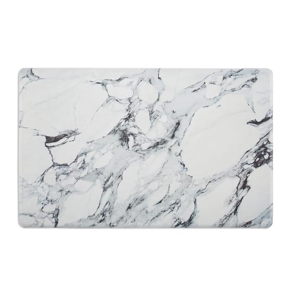 StyleWell Cook N Comfort Marble Gray 19.7 in. x 31.5in. Anti Fatigue Kitchen Mat