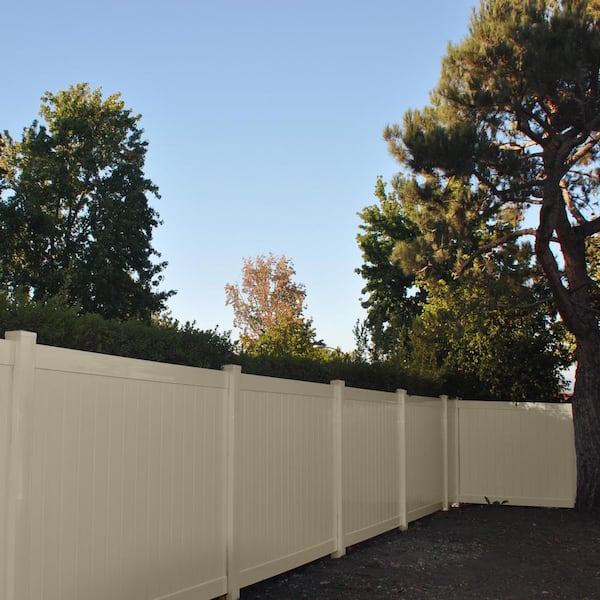 Veranda 5 in. x 5 in. Tan Vinyl External Pyramid Fence Post Cap
