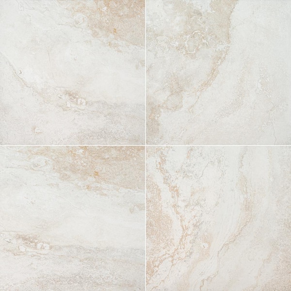 MSI Living Style Travertino 2 cm. x 24 in. x 24 in. Matte Porcelain Stone Look Paver (256 sq. ft./pallet)