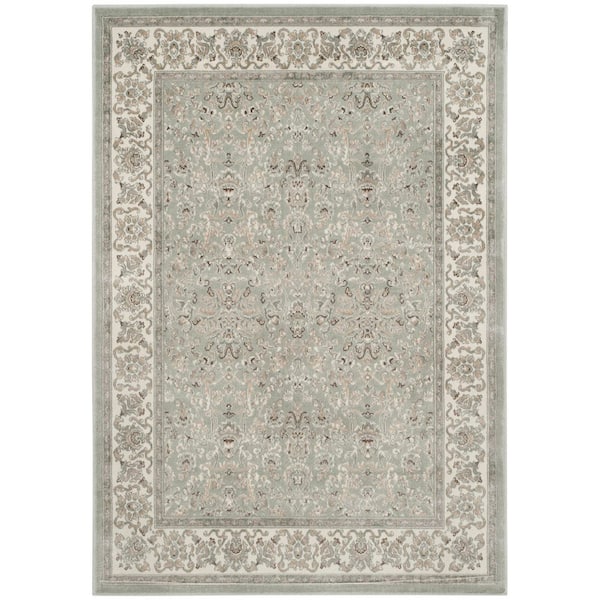 Persian Garden 4 ft. x 5 Silver/Ivory Persian Area Rug