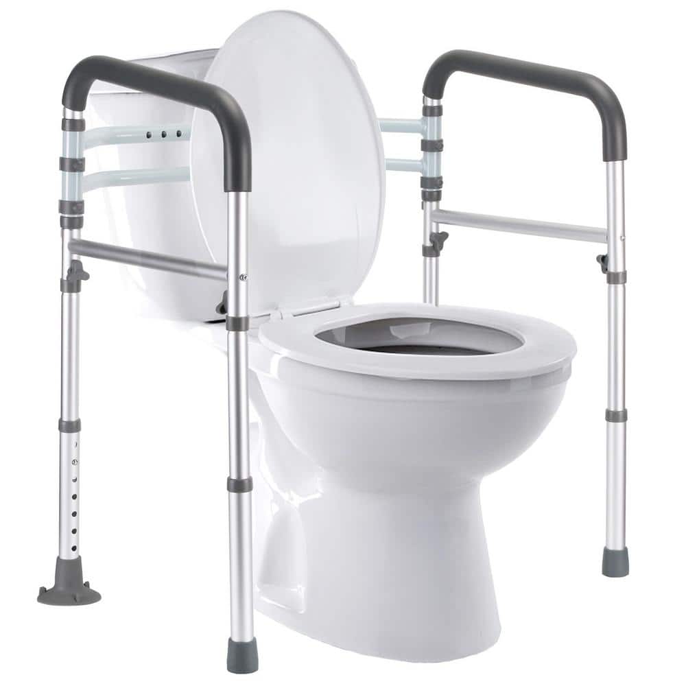 12.5 in. x 24.8 in. Adjustable Toilet Safety Frame, Toilet Safety HandRails