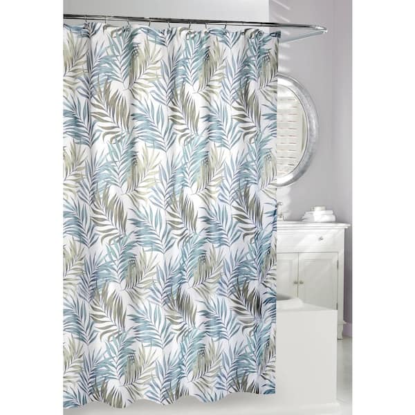 Teal Green Key Largo Shower Curtain 205477, Teal Gray White Shower Curtain