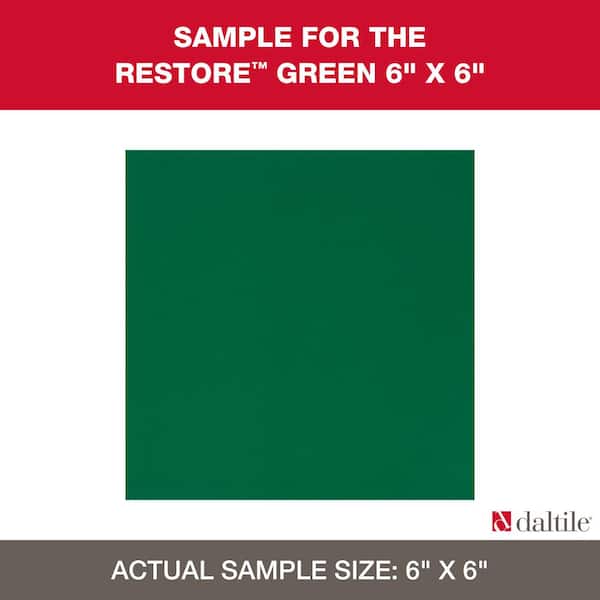 Daltile Restore Green 6 in. x 6 in. Glazed Ceramic Sample Tile
