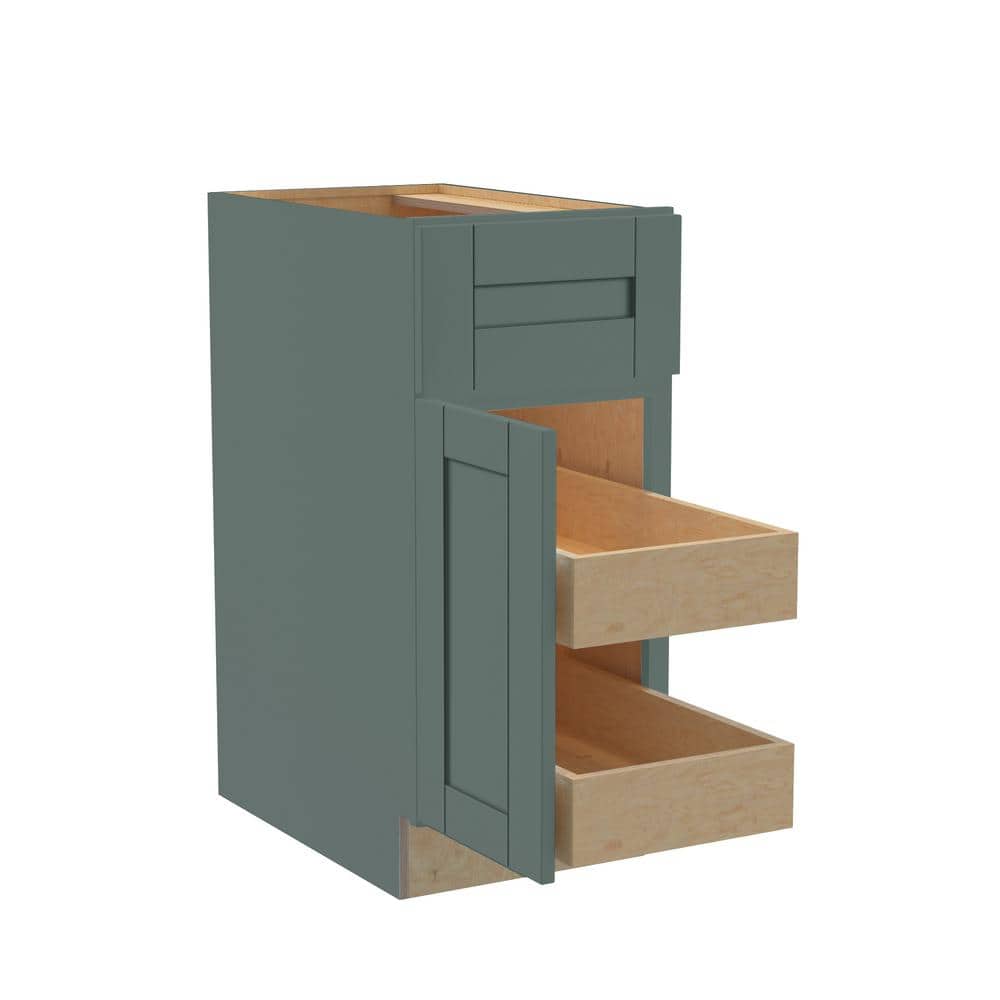 Washington 15 in. W x 24 in. D x 34.5 in. H Assembled Plywood Base Kitchen Cabinet in Green with Soft Close Door LH price history on PriceWatchPro