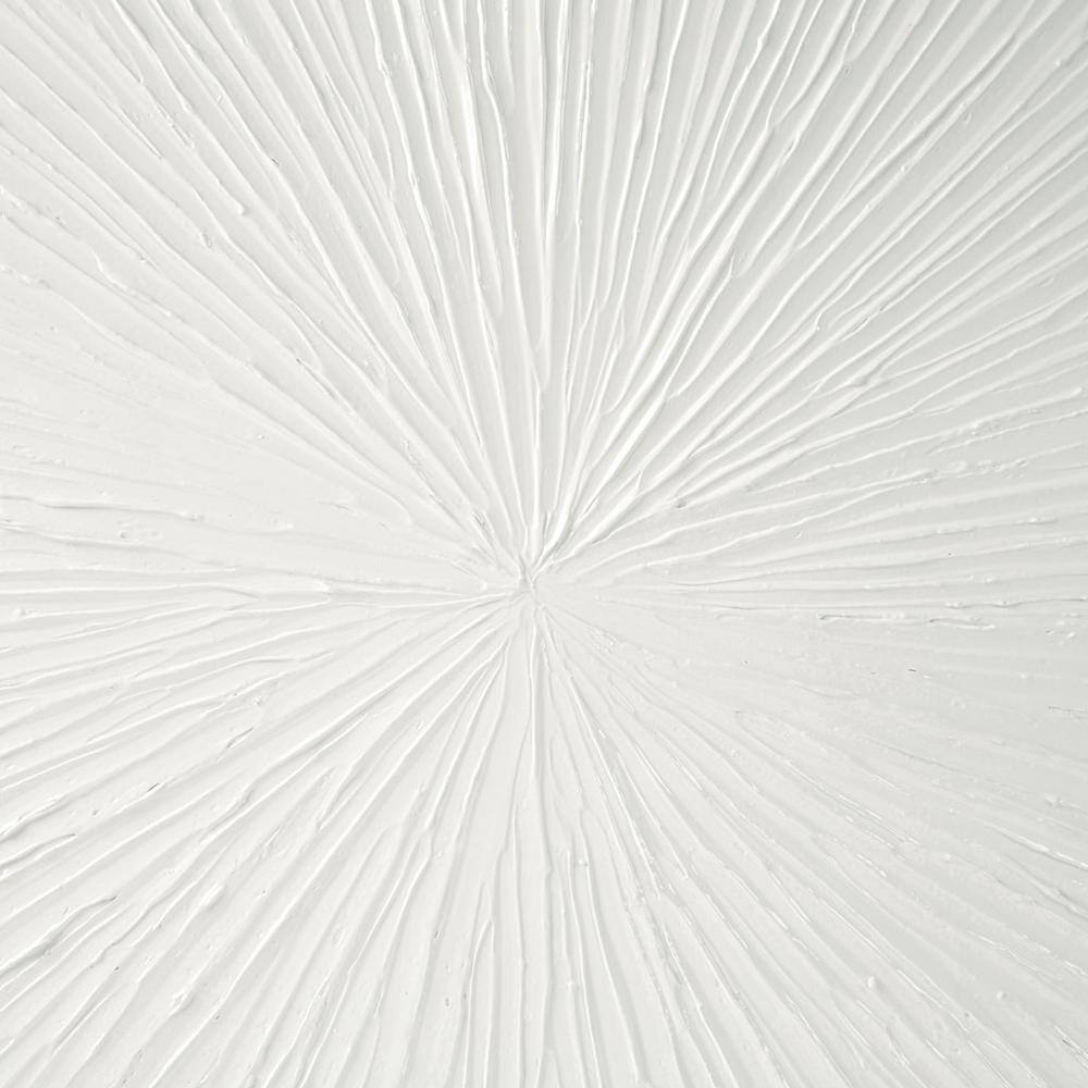 Sunburst White Abstract Acrylic Dimensional Wall Art, 30" x 30"