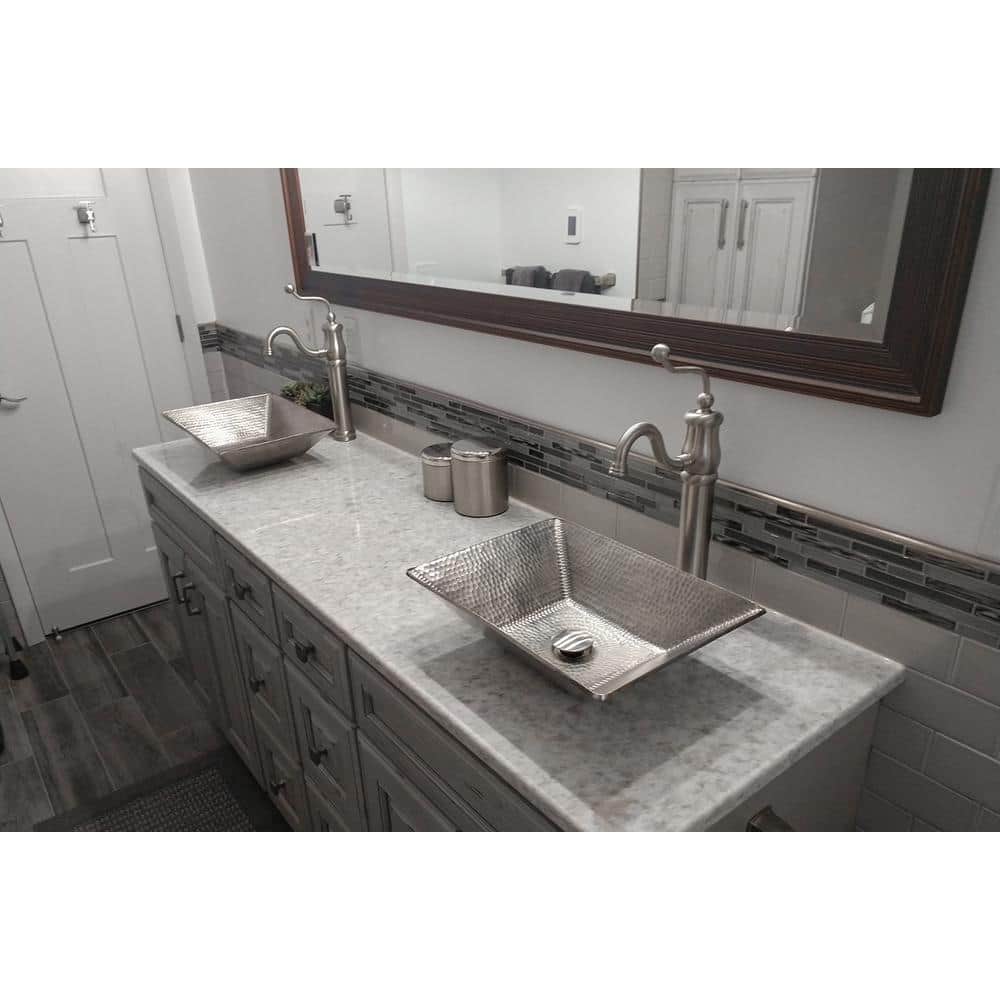 Brushed Nickel Non-Overflow Pop-Up Bathroom Sink Drain