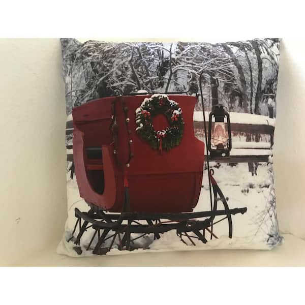 20 in. Ultimate Innovations Luminous LED Pillow - Sleigh