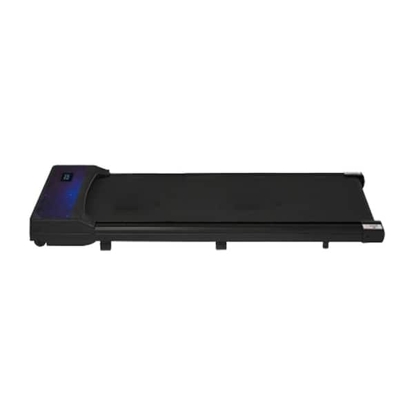 2.5HP Portable Walking Jogging Machine Under Desk Treadmill with Remote Control, LED Display, Black