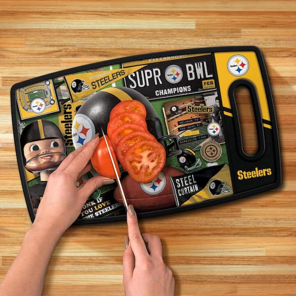 Officially Licensed NFL Pittsburgh Steelers Logo Series Cutting Board