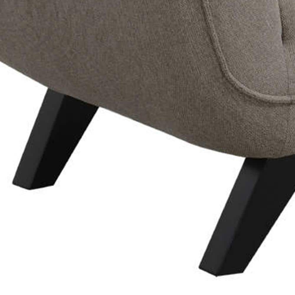 Naeli 86 Inch Taupe Brown Linen Flared Arm Sofa