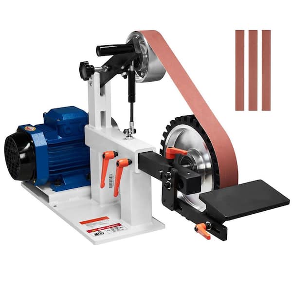 Belt Grinder Sander, 72 x 2 in. Variable Speed Belt Polisher with VFD, 1500W 2HP Polishing Grinding Machine with Belts