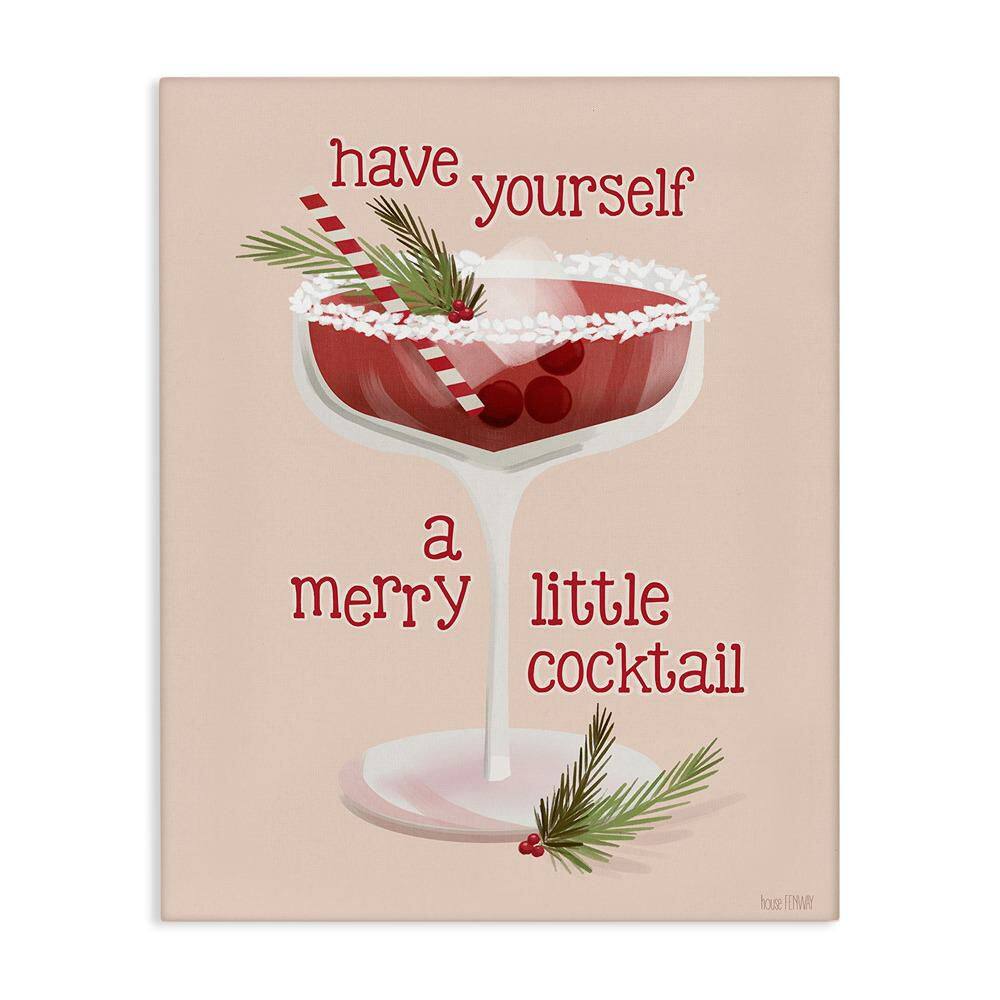 Merry Little Cocktail by House Fenway 1 Piece Unframed Graphic Food Art Print 30 in. x 24 in. price history on PriceWatchPro