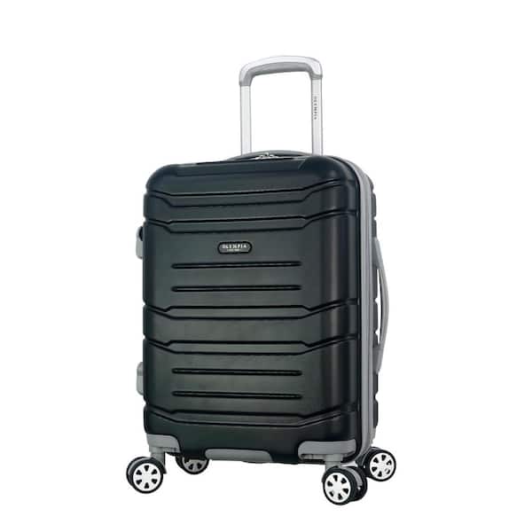 Olympia USA Denmark 21 in. Black Expandable CarryOn Spinner with