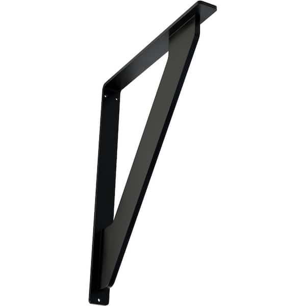 Ekena Millwork 1-1/2 in. x 15 in. x 12 in. Wrought Iron Single Center Brace Traditional Bracket