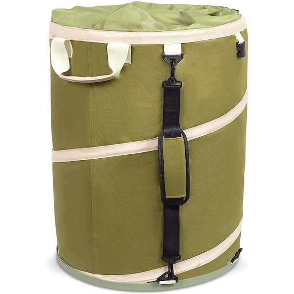 Birdrock Home 30 gal. Green Collapsible Lawn and Leaf Camping Waste Bag